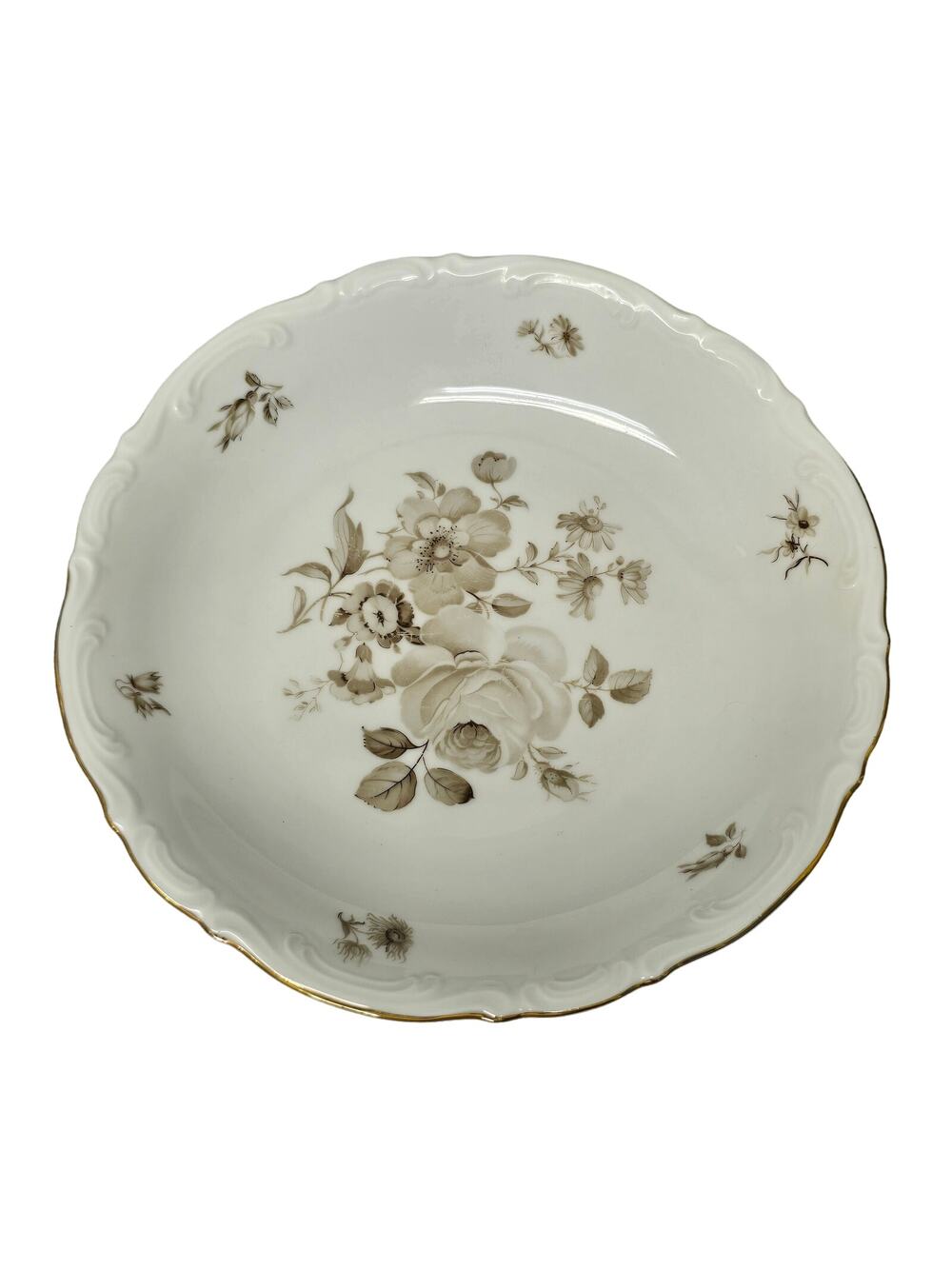 Mitterteich Bavaria Charming Barbara Salad Dessert Floral Design Plate 10153 66